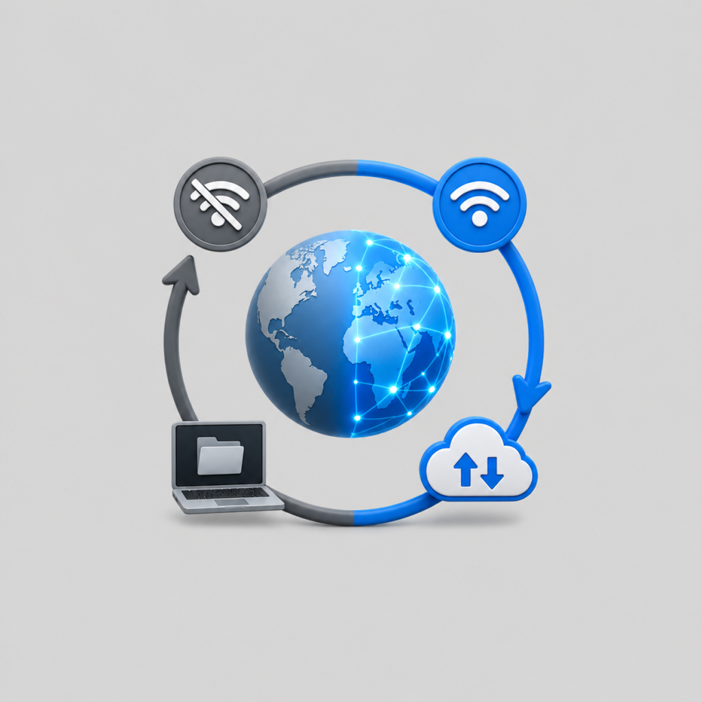 Works Online and Offline