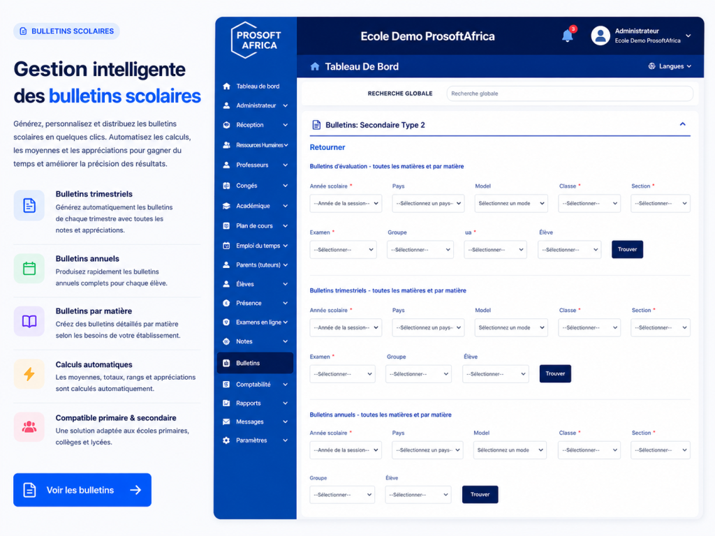Générez des bulletins scolaires automatiques